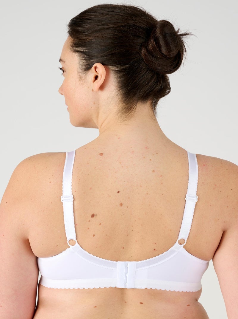 Soutien-gorge sans armatures, grand maintien - Damart Blanc - Kiabi