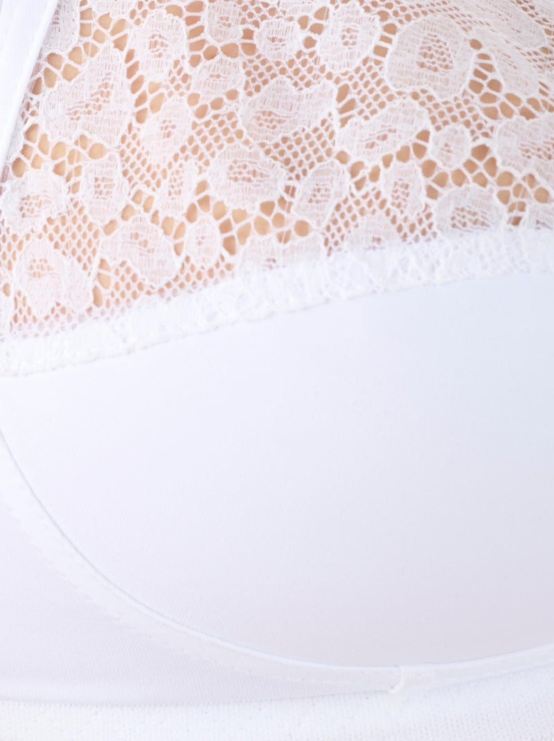 Soutien-gorge sans armatures, grand maintien - Damart Blanc - Kiabi