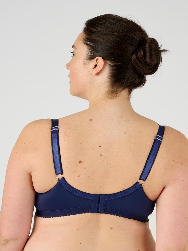 Soutien-gorge sans armatures, grand maintien - Damart Bleu marine - Kiabi