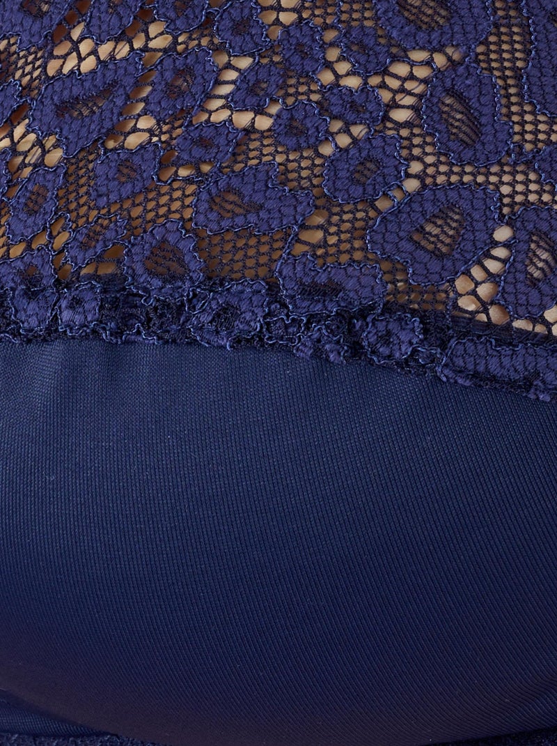 Soutien-gorge sans armatures, grand maintien - Damart Bleu marine - Kiabi