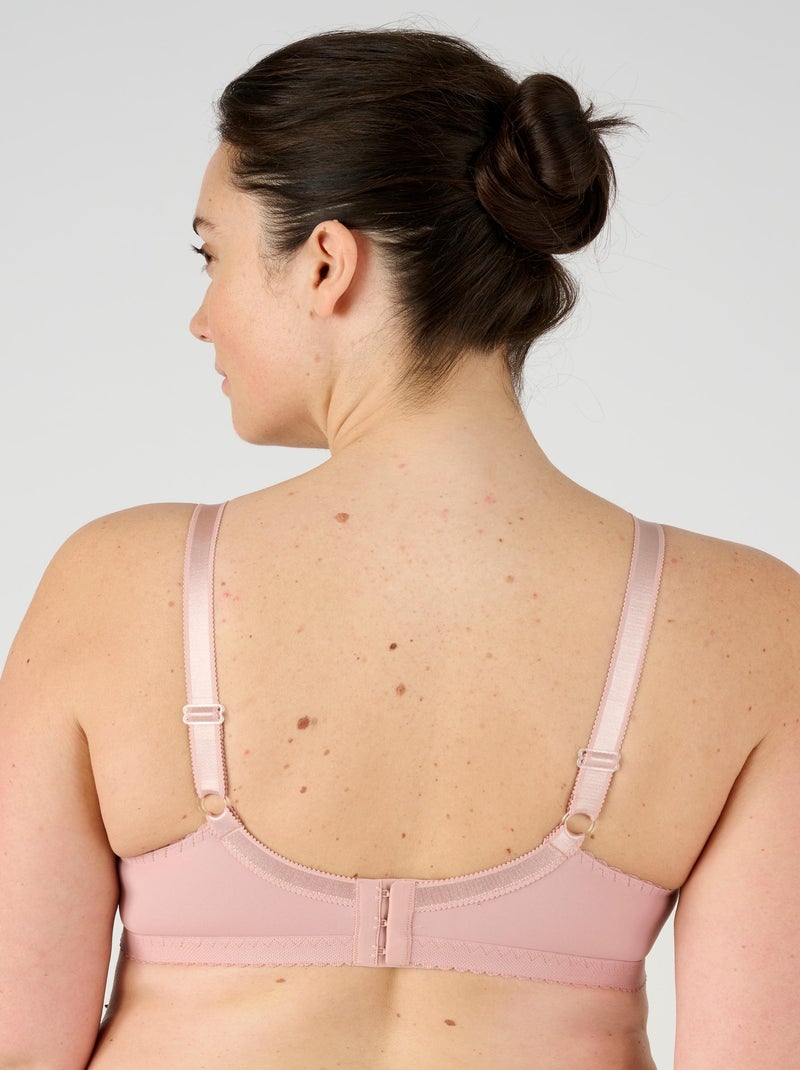 Soutien-gorge sans armatures, grand maintien - Damart Mauve - Kiabi