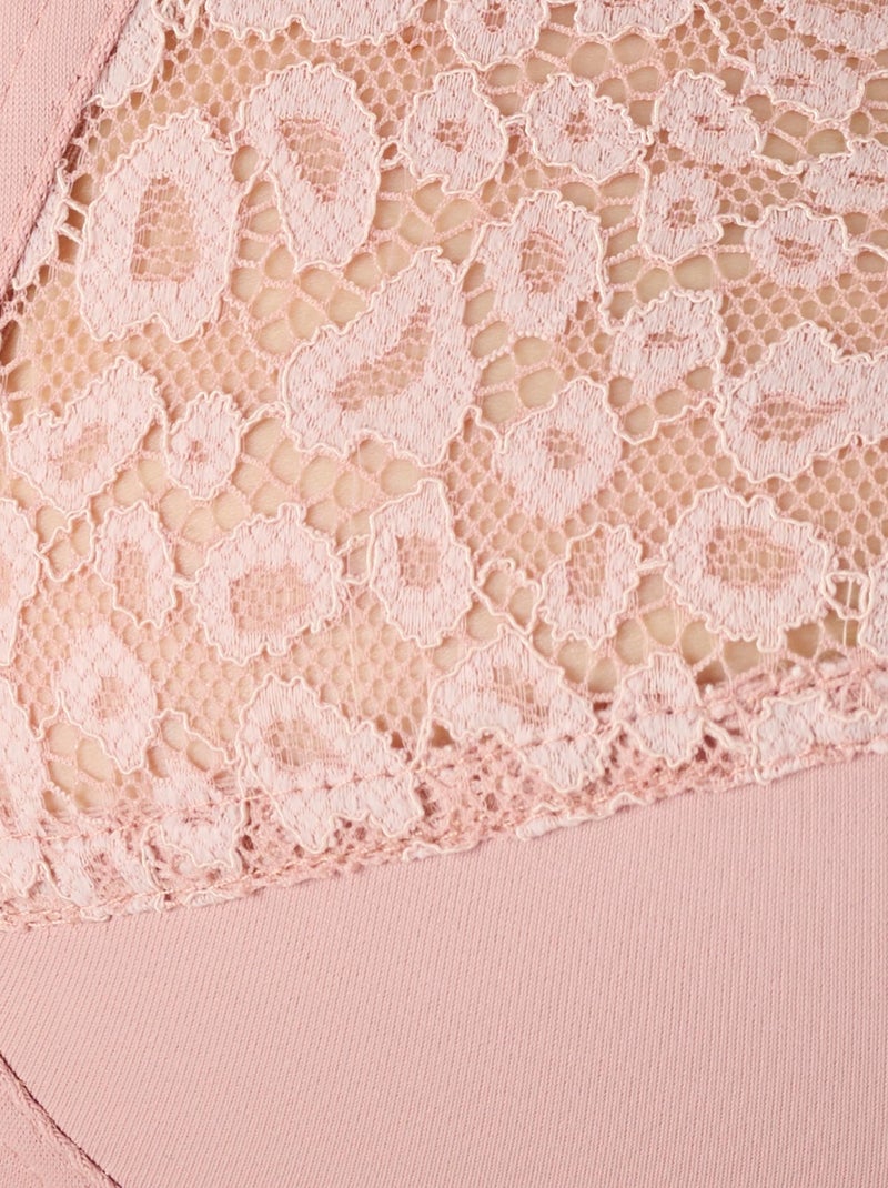 Soutien-gorge sans armatures, grand maintien - Damart Mauve - Kiabi