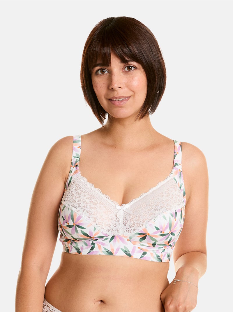 Soutien-gorge sans armatures grand maintien ELLA - Pomm'Poire Multicolore - Kiabi