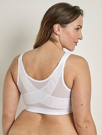 Soutien-gorge sans armatures grand maintien ouvert devant