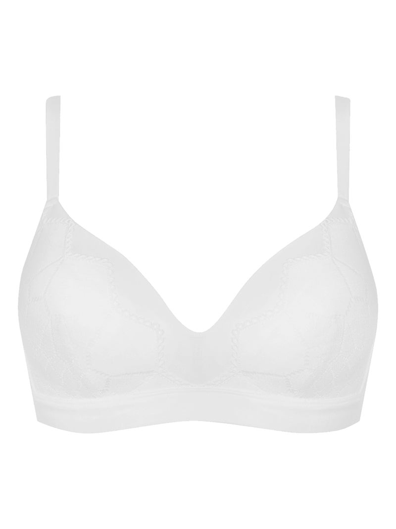 Soutien-gorge sans armatures HARMONIE Blanc - Kiabi
