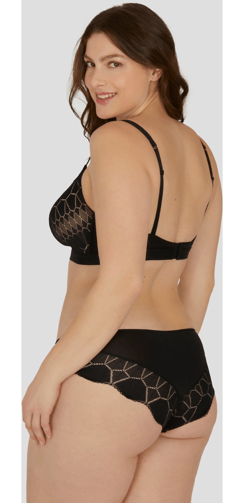 Soutien-gorge sans armatures HARMONIE Noir - Kiabi