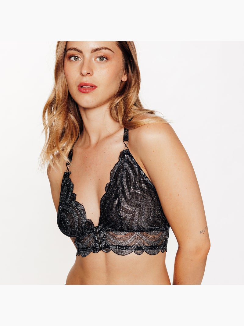 Soutien-gorge sans armatures Hasna - RougeGorge Lingerie Argent - Kiabi