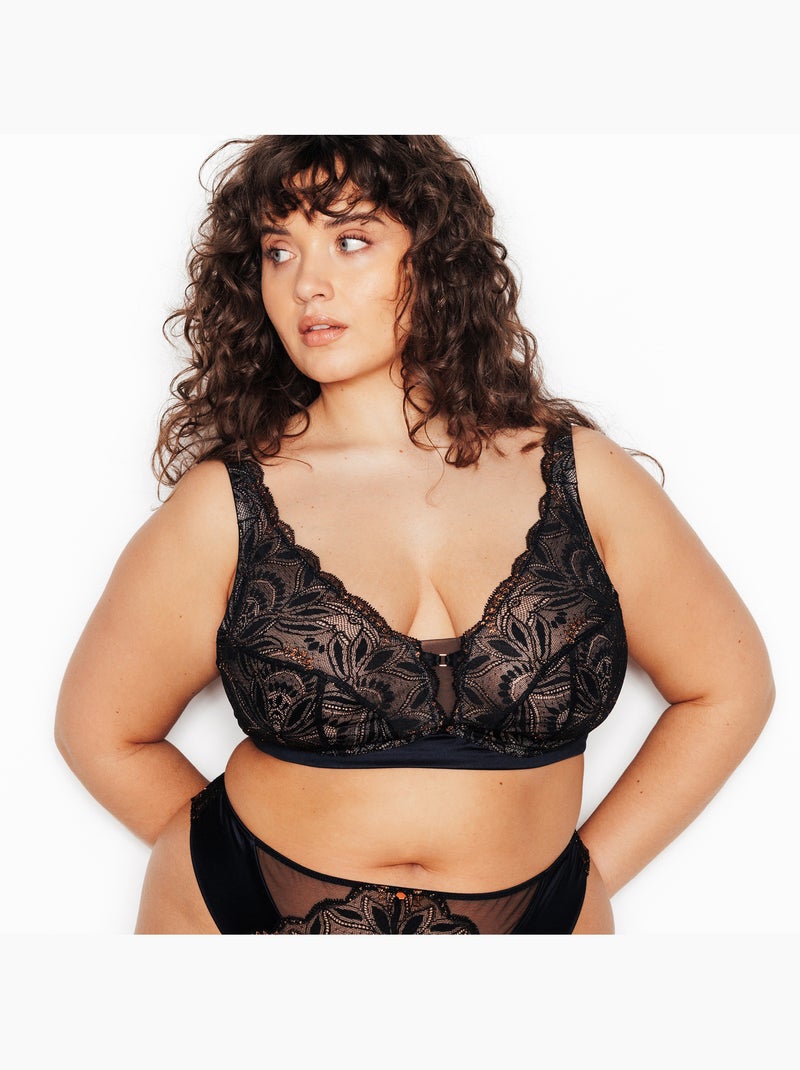 Soutien-gorge sans armatures Hester - RougeGorge Lingerie Noir - Kiabi