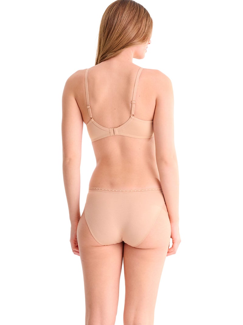 Soutien-gorge sans armatures INES Beige - Kiabi