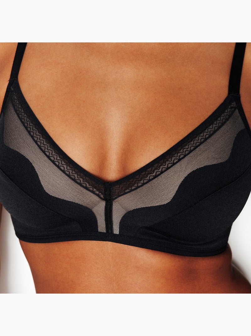 Soutien-gorge sans armatures Irene - RougeGorge Lingerie Noir - Kiabi