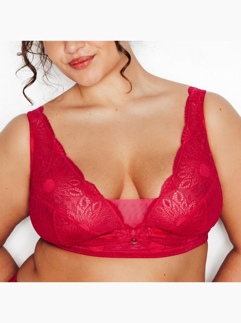 Soutien-gorge sans armatures Isma - RougeGorge Lingerie Rose - Kiabi
