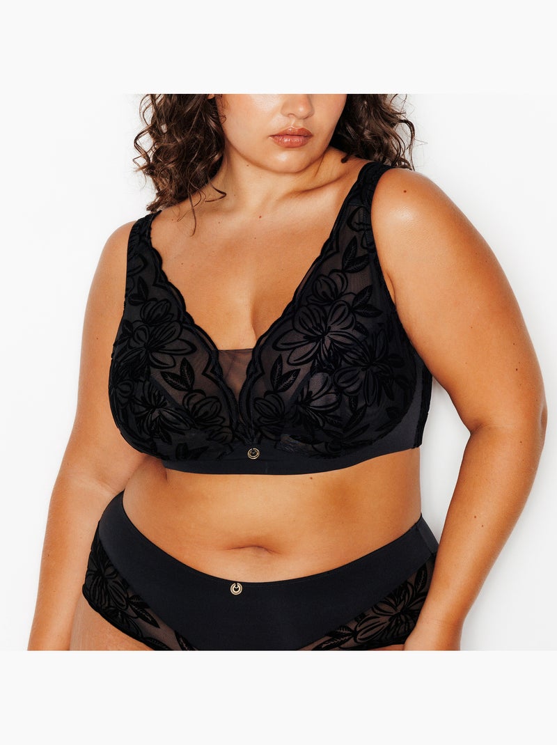 Soutien-gorge sans armatures joie - rougegorge lingerie Noir - Kiabi