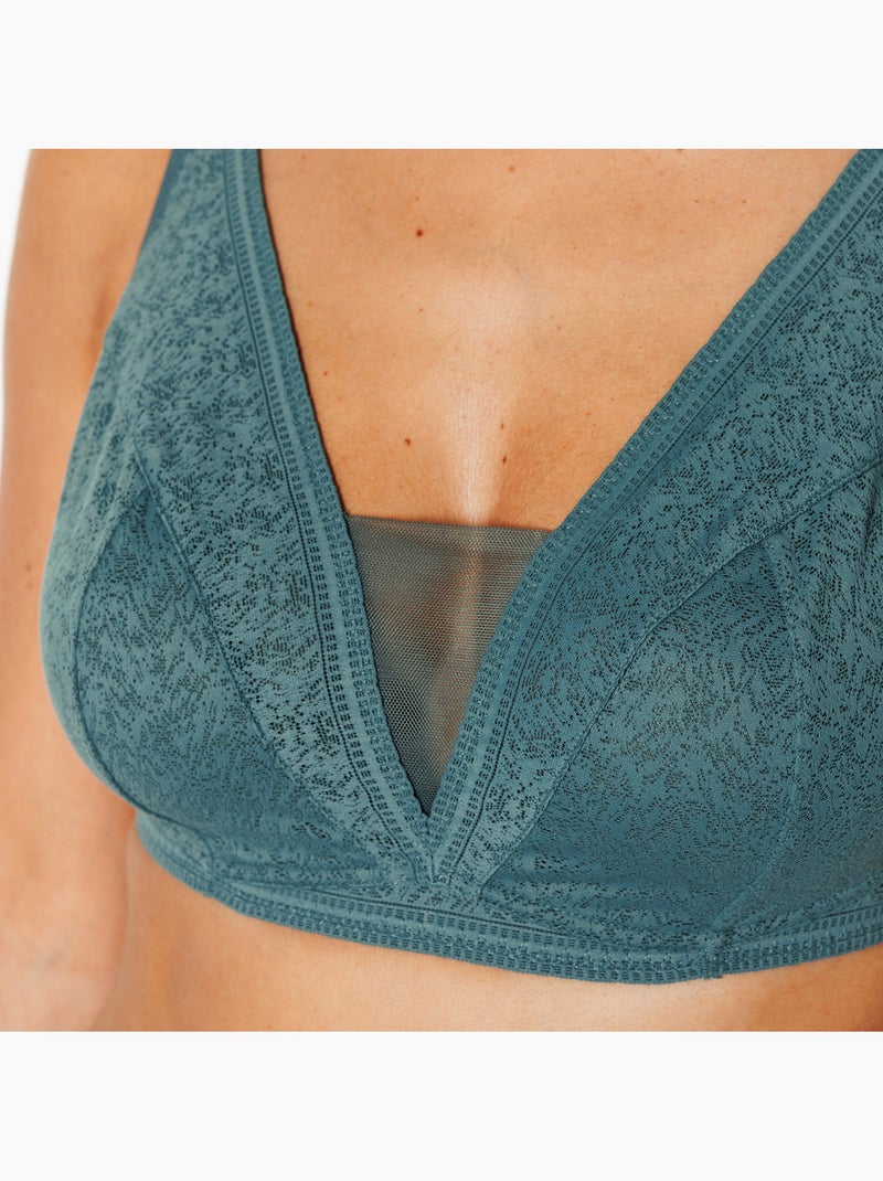Soutien-gorge sans armatures Juliane - RougeGorge Lingerie Bleu pétrole - Kiabi