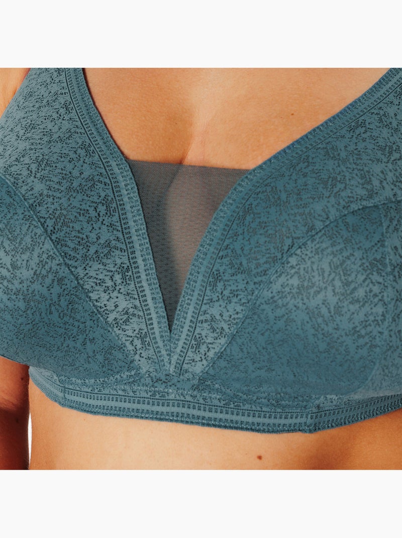 Soutien-gorge sans armatures Juliane - RougeGorge Lingerie Bleu pétrole - Kiabi