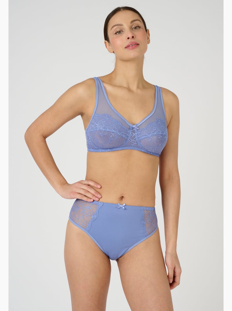 Soutien-gorge sans armatures LEA by Damart - Damart Bleu - Kiabi
