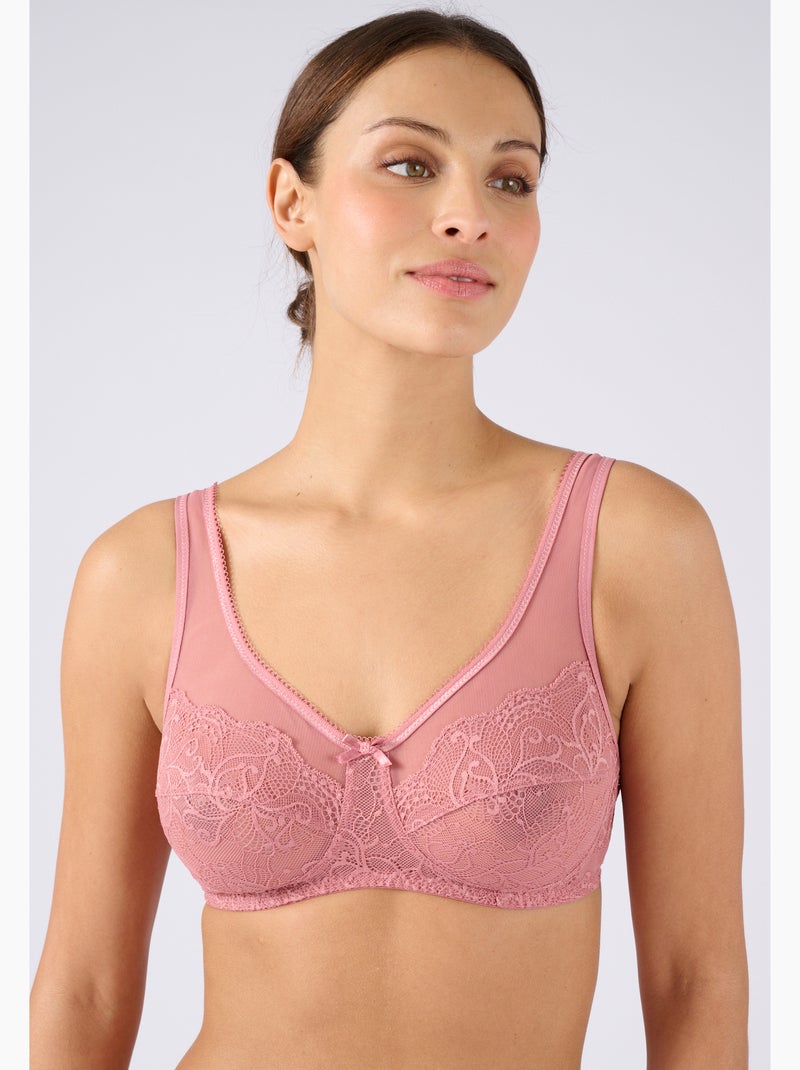 Soutien-gorge sans armatures LEA by Damart - Damart Rose - Kiabi