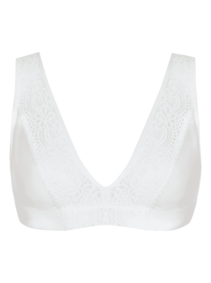 Soutien-gorge sans armatures L'IRRÉSISTIBLE Blanc - Kiabi
