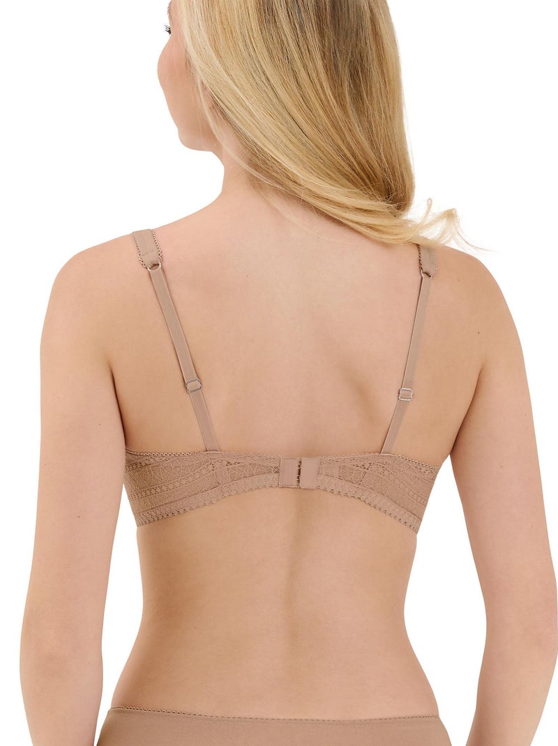 Soutien-gorge sans armatures Lucky Beige - Kiabi