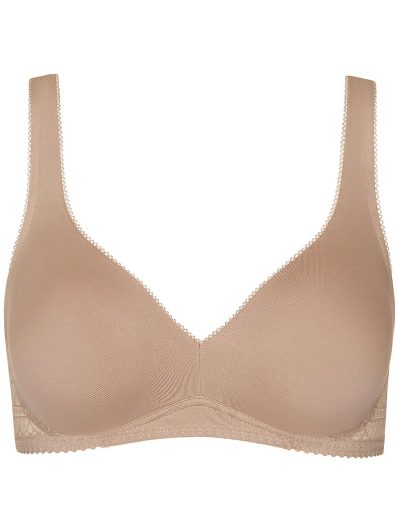 Soutien-gorge sans armatures Lucky Beige - Kiabi