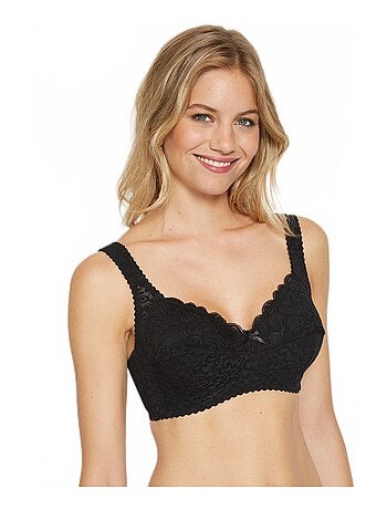 Soutien-gorge sans armatures maille jacquard