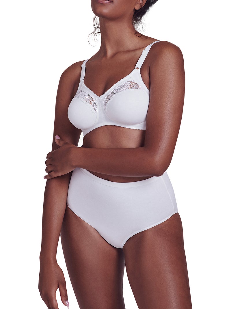 Soutien-gorge sans armatures Manja Blanc - Kiabi