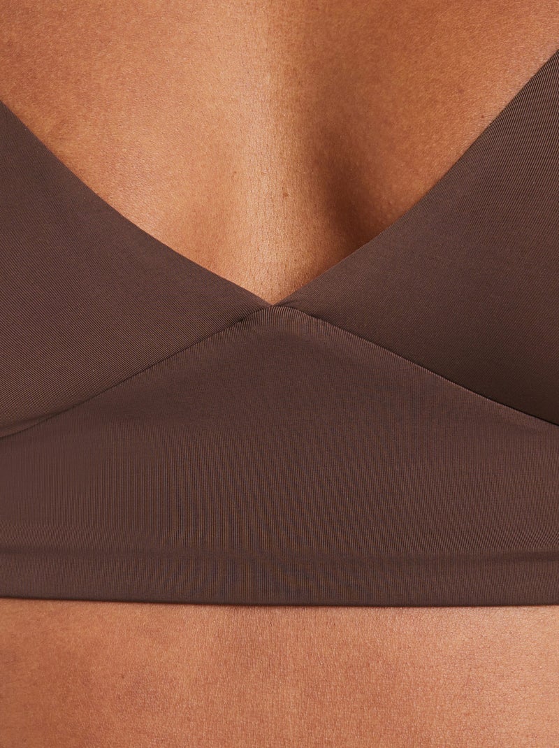 Soutien-gorge sans armatures microfibre Perfect - RougeGorge Lingerie Marron - Kiabi