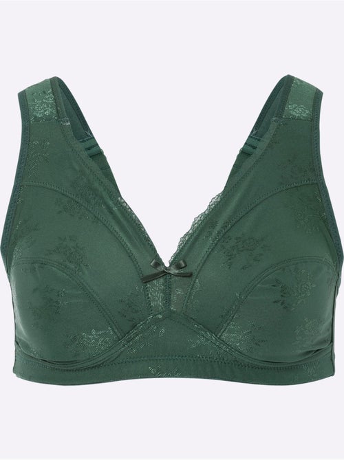 Soutien-gorge Sans Armatures Motif Jacquard - Moda Vilona - Kiabi Soutien-gorge Sans Armatures Motif Jacquard - Moda Vilona - Kiabi
