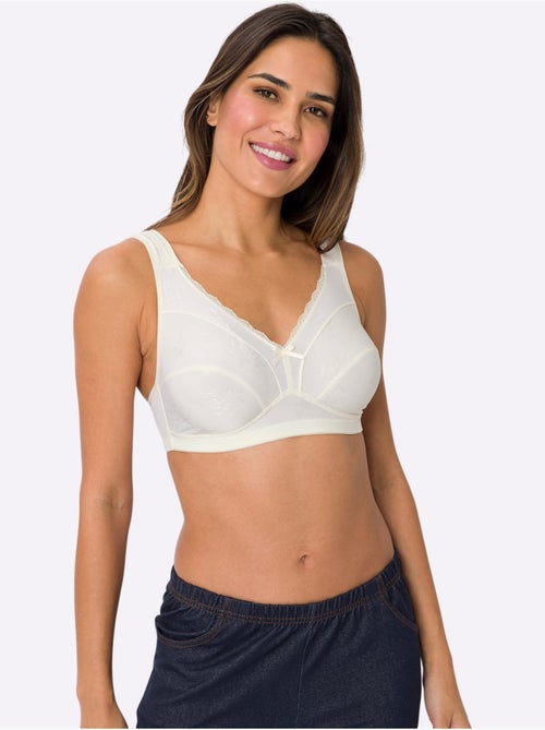 Soutien-gorge Sans Armatures Motif Jacquard - Moda Vilona - Kiabi Soutien-gorge Sans Armatures Motif Jacquard - Moda Vilona - Kiabi