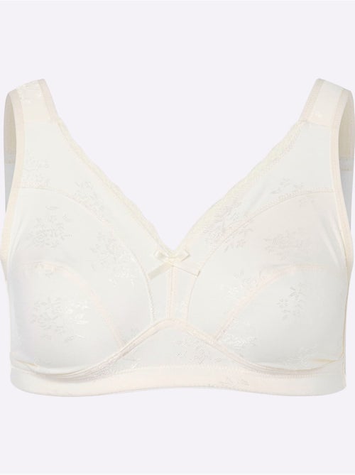 Soutien-gorge Sans Armatures Motif Jacquard - Moda Vilona - Kiabi Soutien-gorge Sans Armatures Motif Jacquard - Moda Vilona - Kiabi