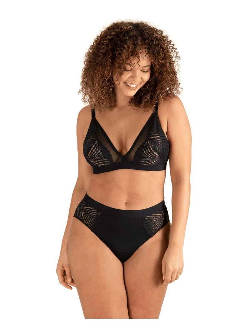 Soutien-gorge sans armatures MUSE Noir - Kiabi