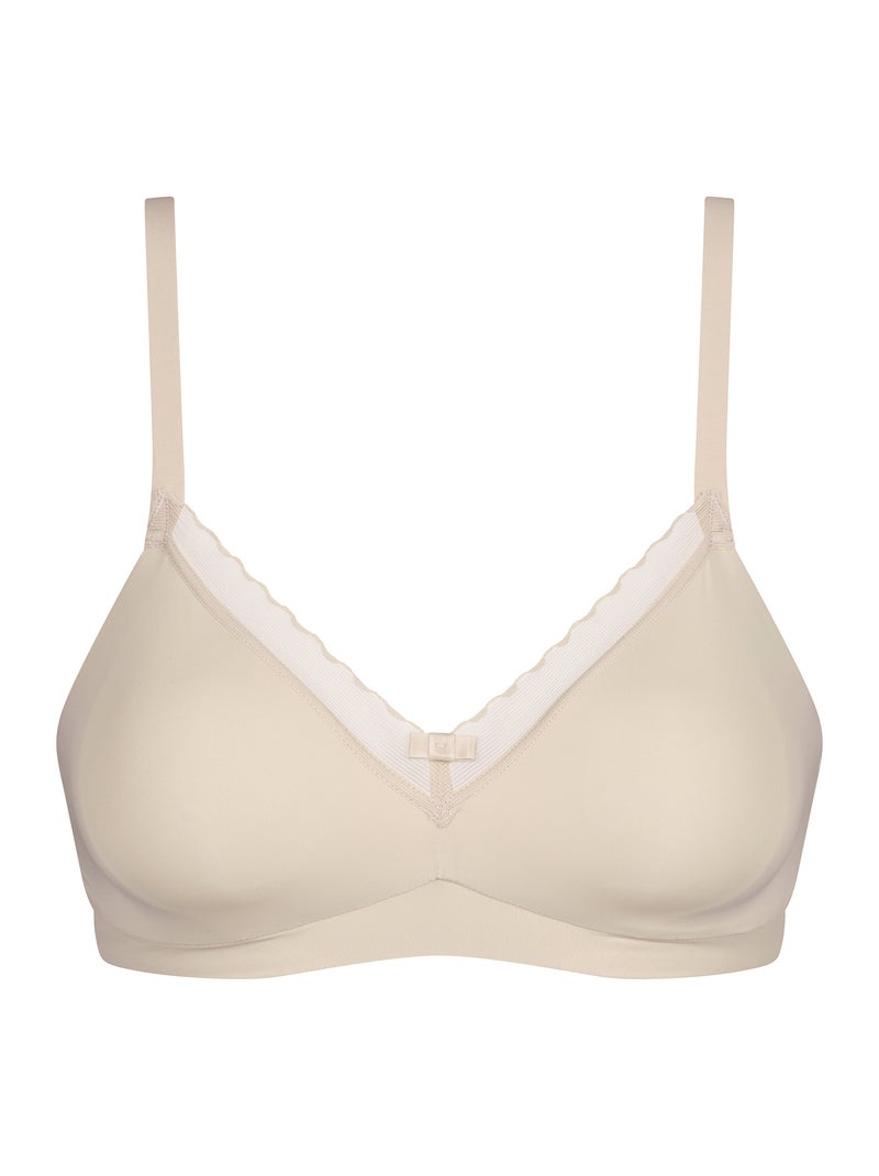 Soutien-gorge sans armatures My Daily Confort Beige argile - Kiabi