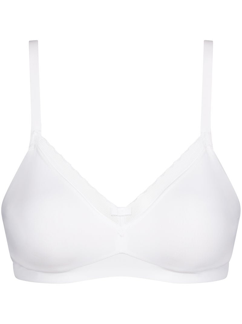 Soutien-gorge sans armatures My Daily Confort Blanc - Kiabi