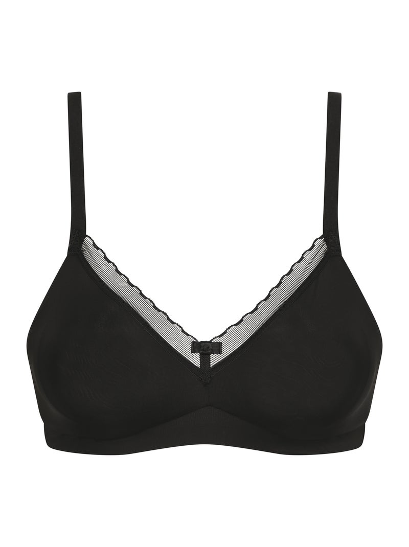 Soutien-gorge sans armatures My Daily Confort Noir - Kiabi
