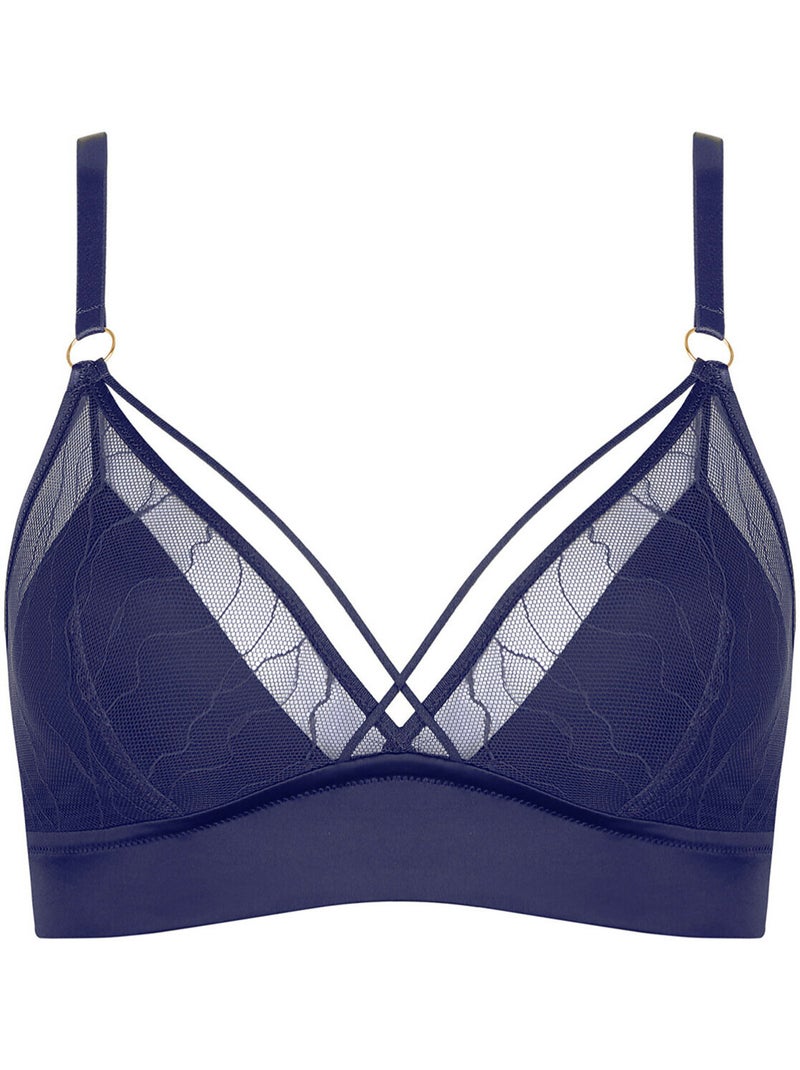 Soutien-gorge sans armatures nightscape Violet - Kiabi