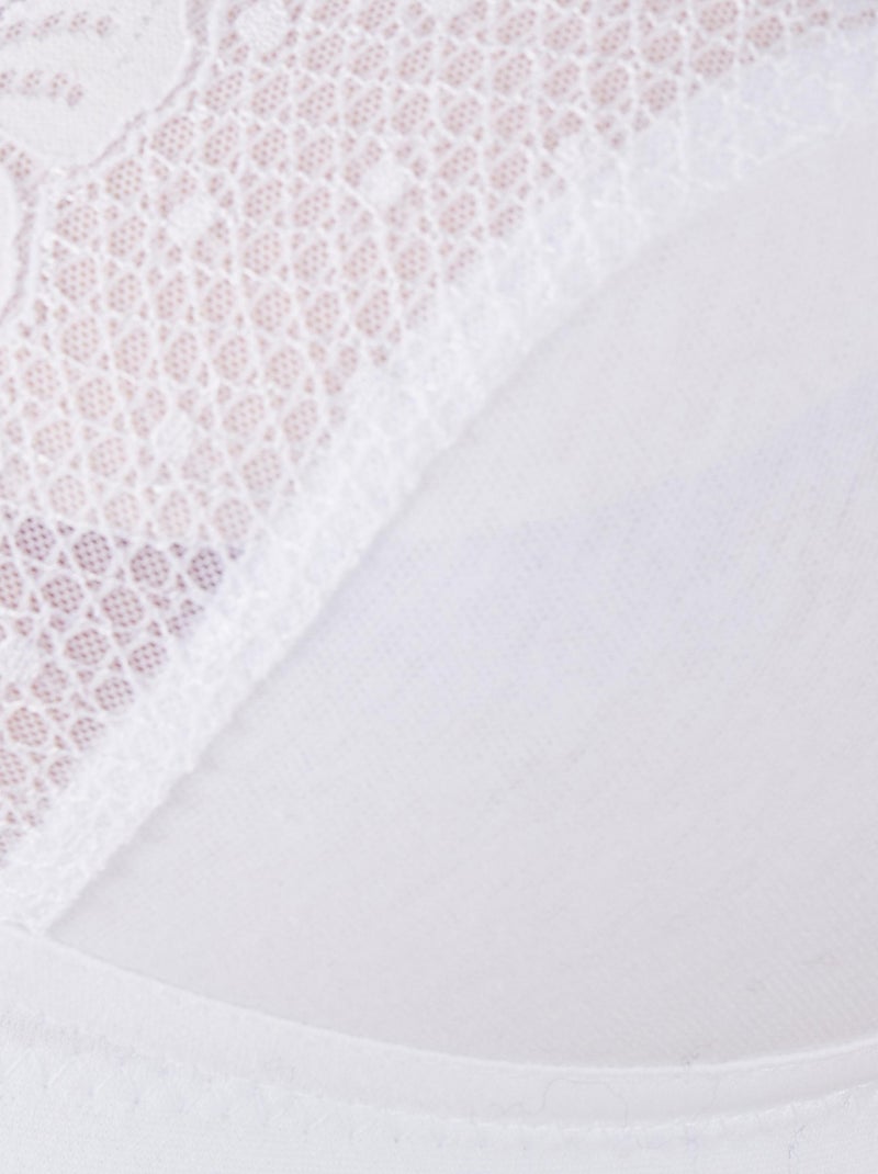 Soutien-gorge sans armatures, ouvert devant - Damart Blanc - Kiabi