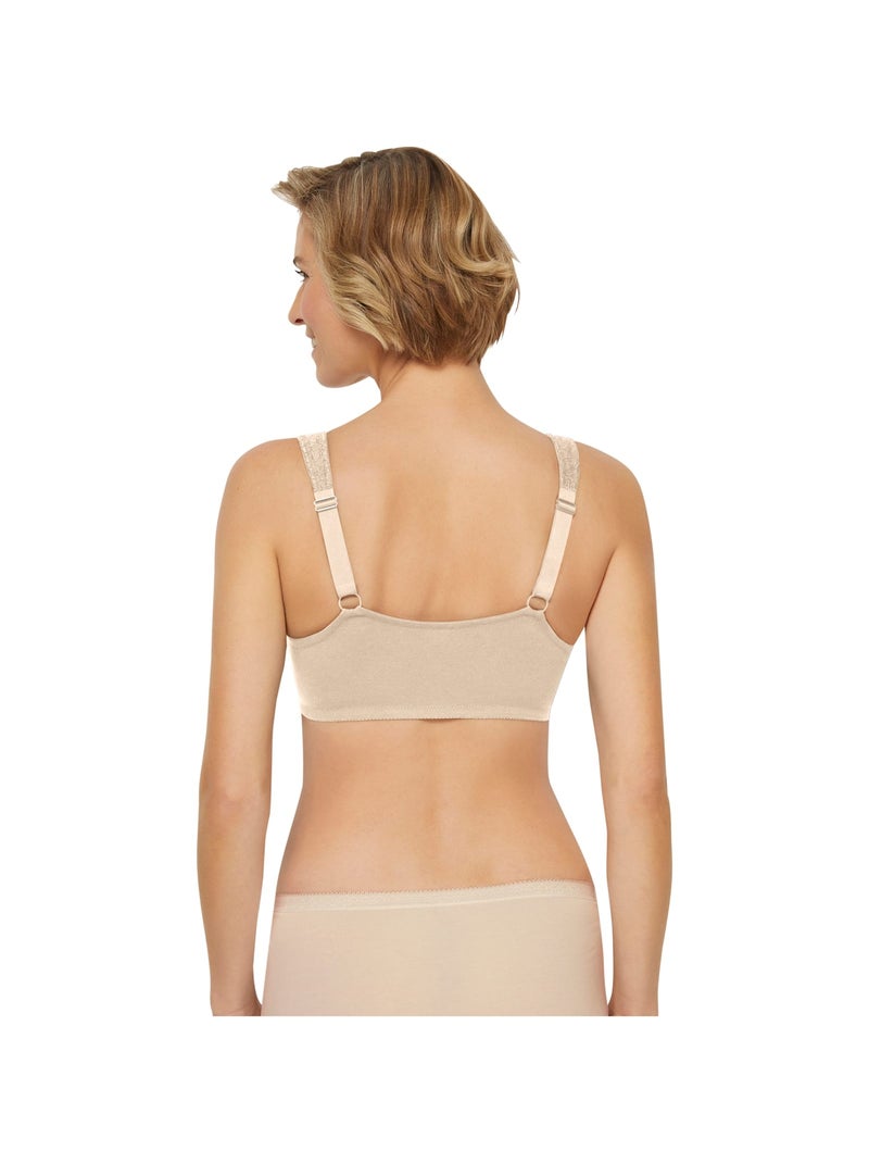 Soutien-gorge sans armatures ouvert devant Beige sable - Kiabi