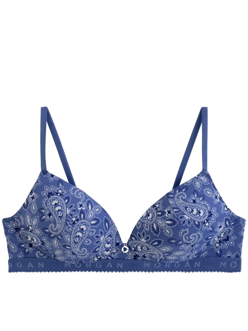 Soutien-gorge sans armatures souple GABY - Morgan Junior Bleu - Kiabi