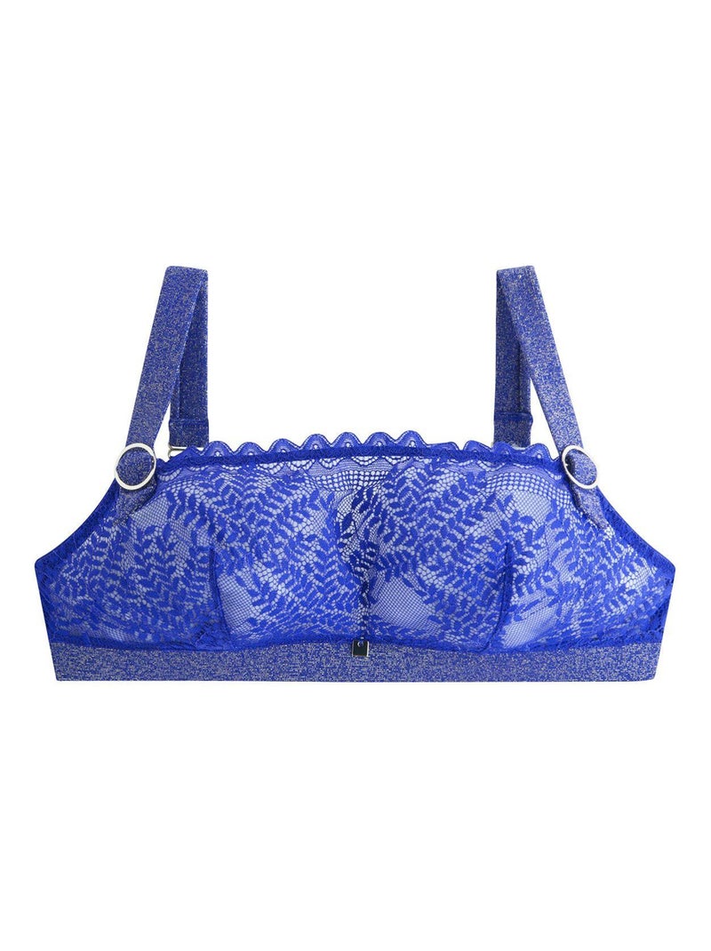 Soutien-gorge sans armatures SURVOLTEE - Camille Cerf & Pomm'Poire Bleu - Kiabi