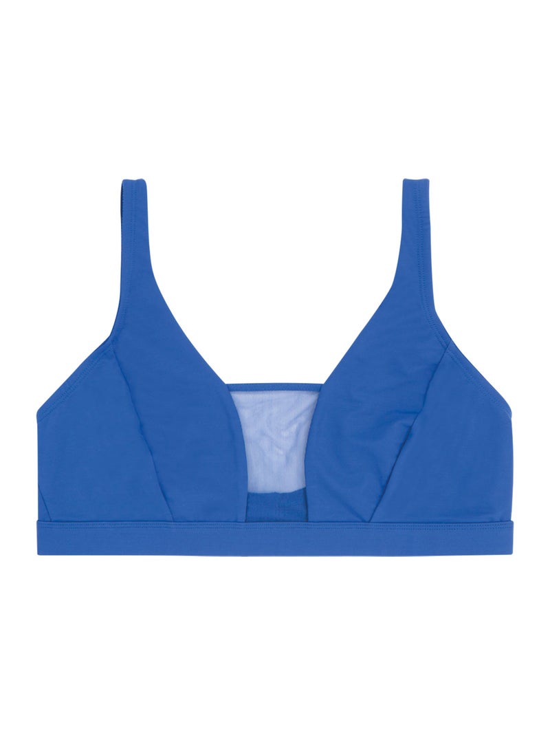 Soutien-gorge sans armatures Tulle Athena Bleu - Kiabi