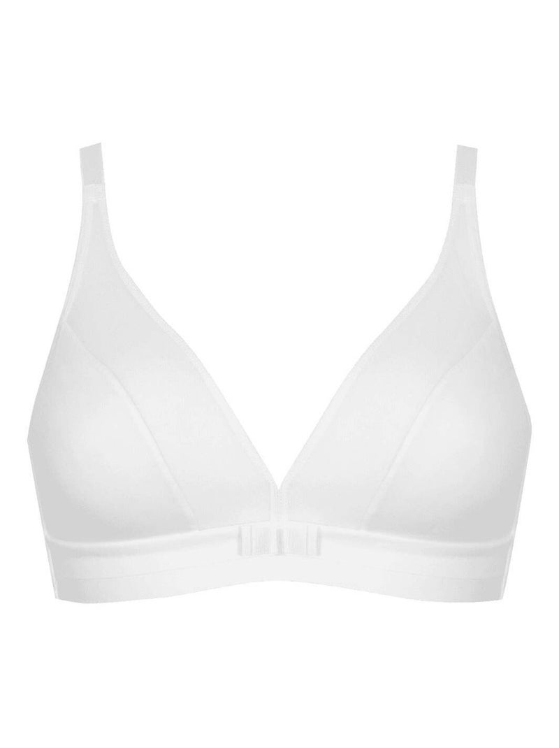 Soutien-gorge sans armatures TULLE DESIGN Blanc - Kiabi