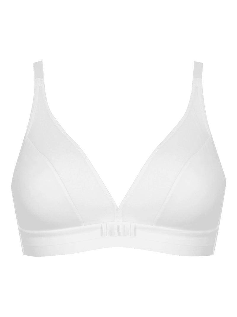 Soutien-gorge sans armatures TULLE DESIGN Blanc - Kiabi