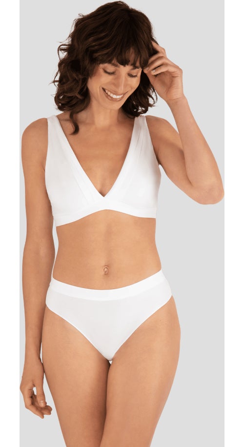 Soutien-gorge sans armatures TULLE DESIGN COTON - Kiabi