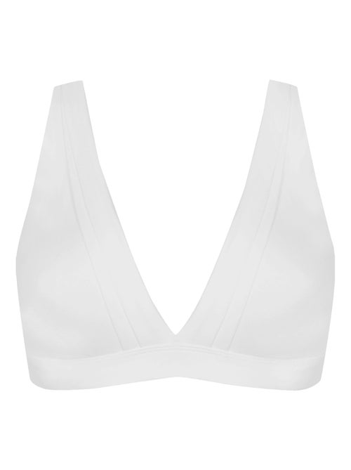 Soutien-gorge sans armatures TULLE DESIGN COTON - Kiabi