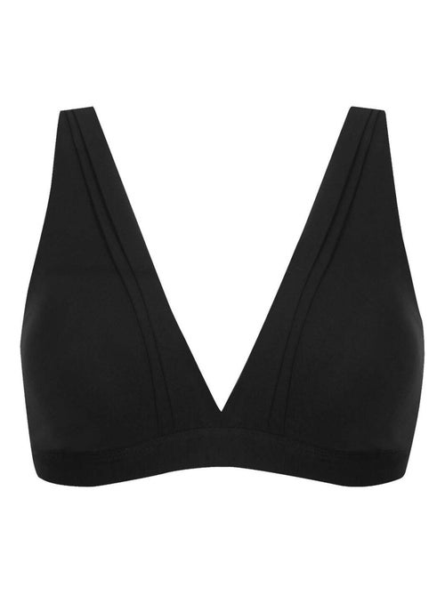 Soutien-gorge sans armatures TULLE DESIGN COTON - Kiabi