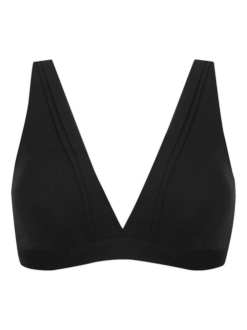 Soutien-gorge sans armatures TULLE DESIGN COTON - Kiabi