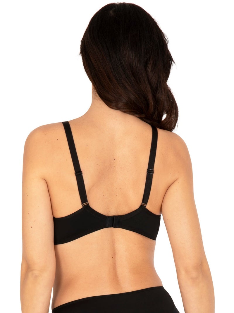 Soutien-gorge sans armatures TULLE DESIGN Noir - Kiabi