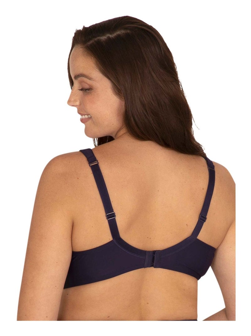 Soutien-gorge sans armatures WELL ALLURE Bleu nuit - Kiabi