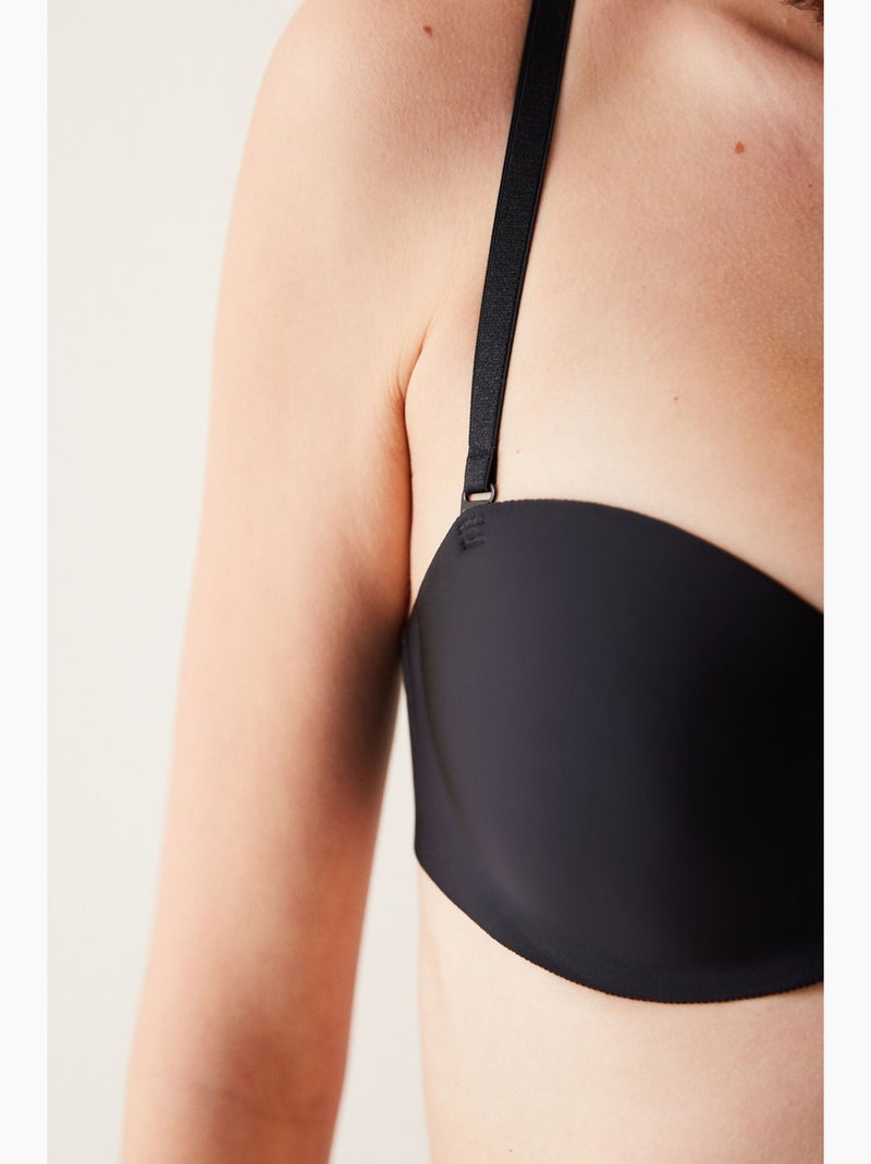 Soutien-gorge sans couture à armatures penti Noir - Kiabi