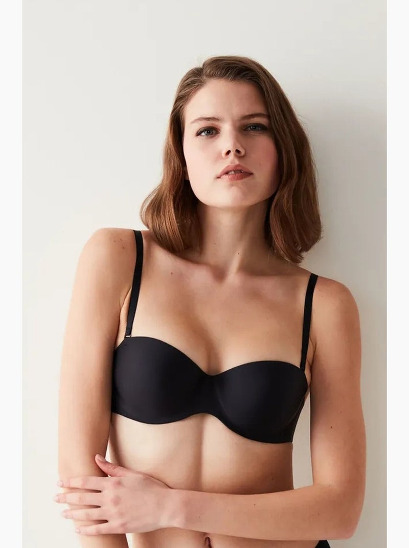 Soutien-gorge sans couture à armatures penti Noir - Kiabi