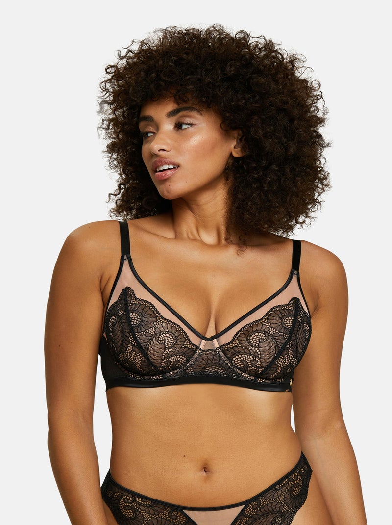 Soutien-gorge Serena Sans Complexe Noir Beige - Kiabi